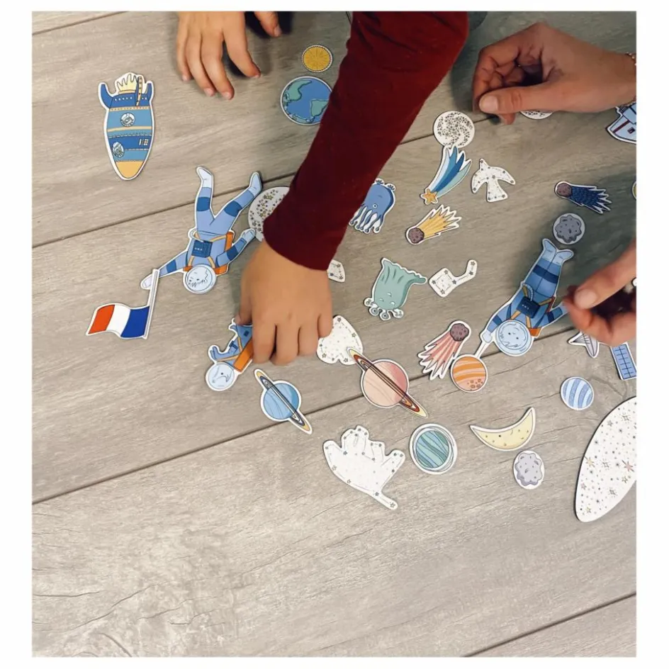 Ferflex Magnets Espace - Set de 48| Jeux Éducatifs