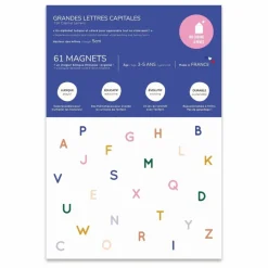 Ma Cabane à rêves Magnets Grandes Lettres Capitales| Jeux Éducatifs