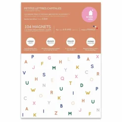 Hot Ma Cabane à rêves Magnets Petites Lettres Capitales Multicolore