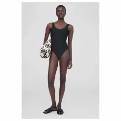 Anine Bing Maillot 1 Pièce Jace Matières Recyclées | Noir