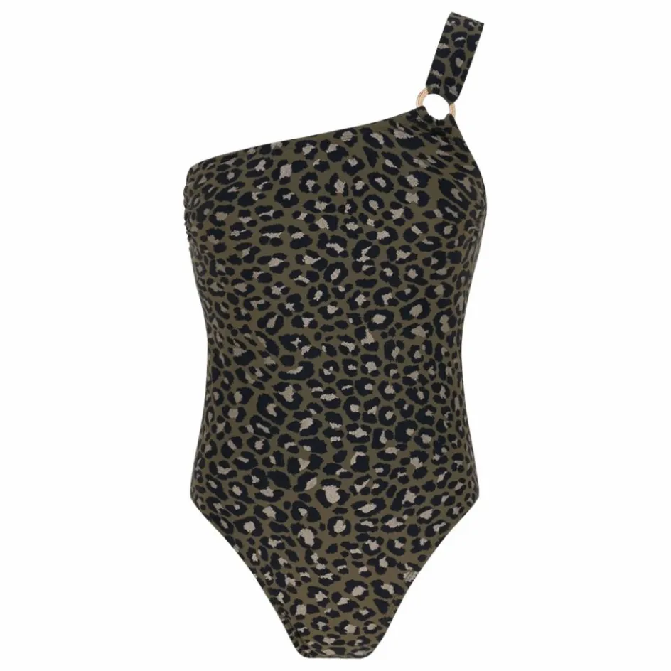 Lison Paris Maillot 1 Pièce Tanzania Léopard | Vert kaki
