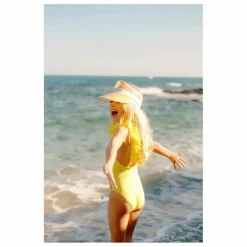 Best Lison Paris Maillot de Bain 1 Pièce Bora Bora Fibres Recyclées | Jaune citron