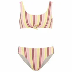 Outlet Beachlife Maillot de Bain 2 Pièces Volants Rayé | Jaune pâle