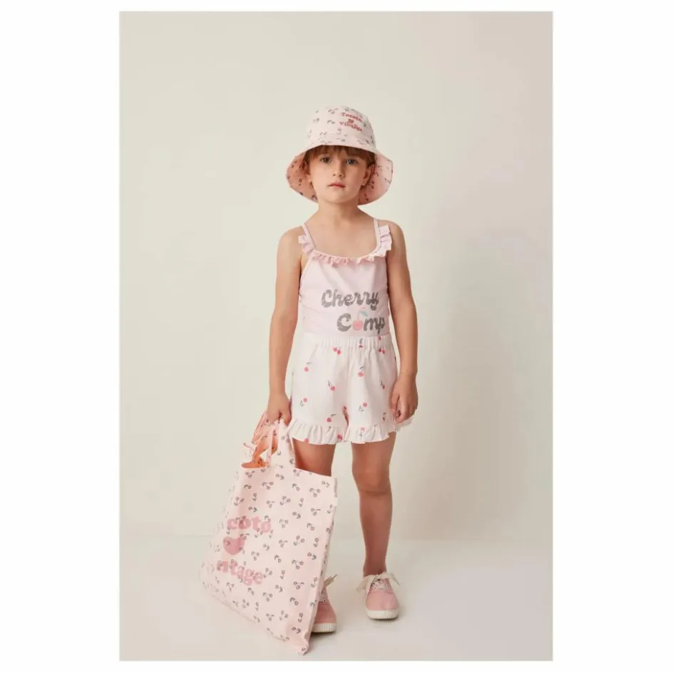 Best Tocoto Vintage Maillot de bain Cerises | Rose pâle