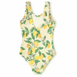 Online Molo Maillot de Bain Noelle Citrons Fibres Recyclées | Jaune pâle