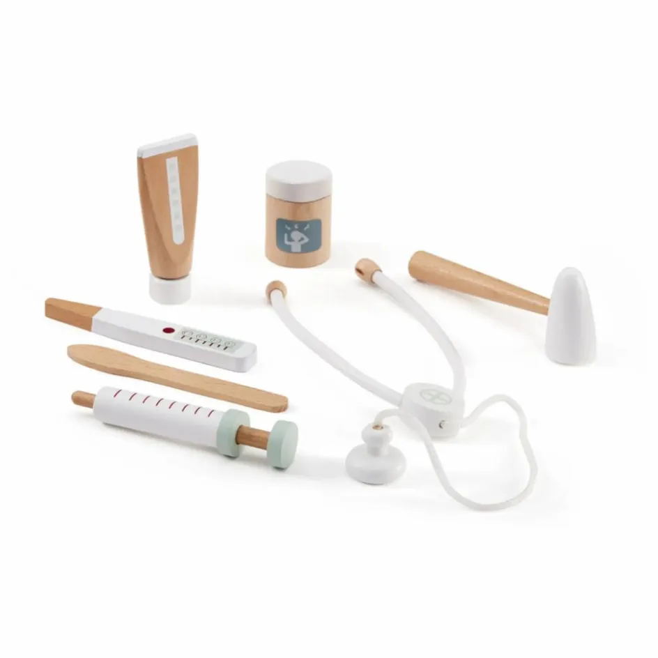 Kid's Concept Malette de docteur en carton et bois Blanc