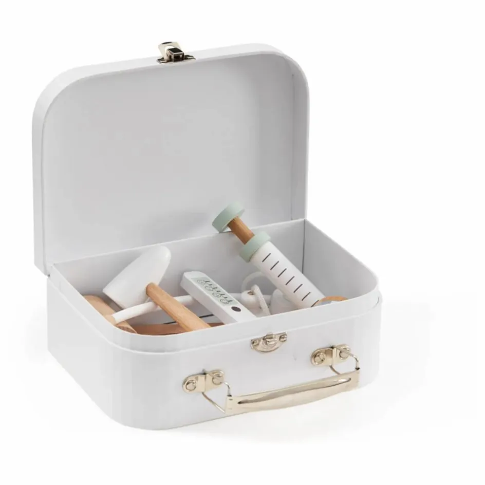 Kid's Concept Malette de docteur en carton et bois Blanc
