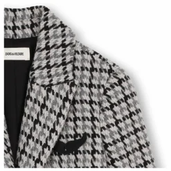 Zadig & Voltaire Manteau Carreaux Laine ||Enfant Manteaux, Vestes|Manteaux, Blousons