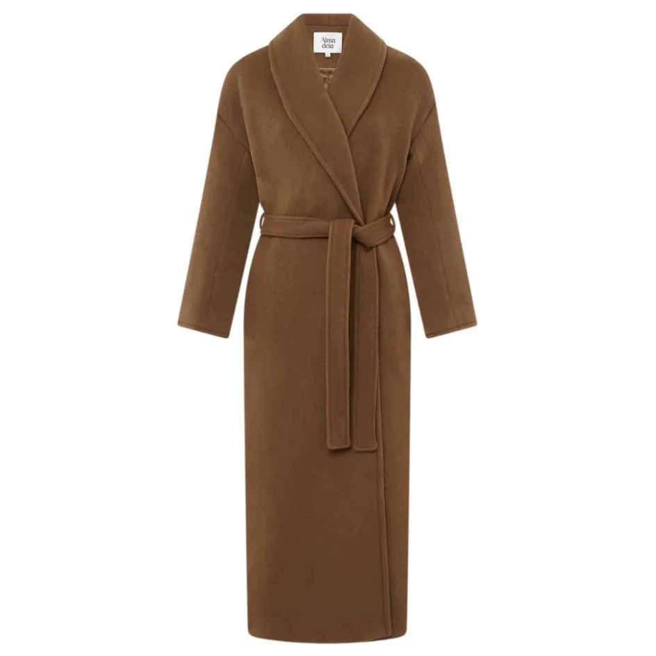 Femme Alma Deia Manteaux, Parkas*Manteau Ceinturé Laine Vierge |