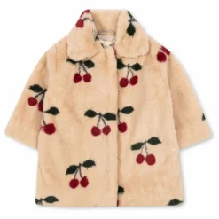Enfant Konges Sløjd Manteaux, Blousons|Manteaux, Blousons, Pilotes*Manteau Façon Fourrure Fuzzie Cerises |