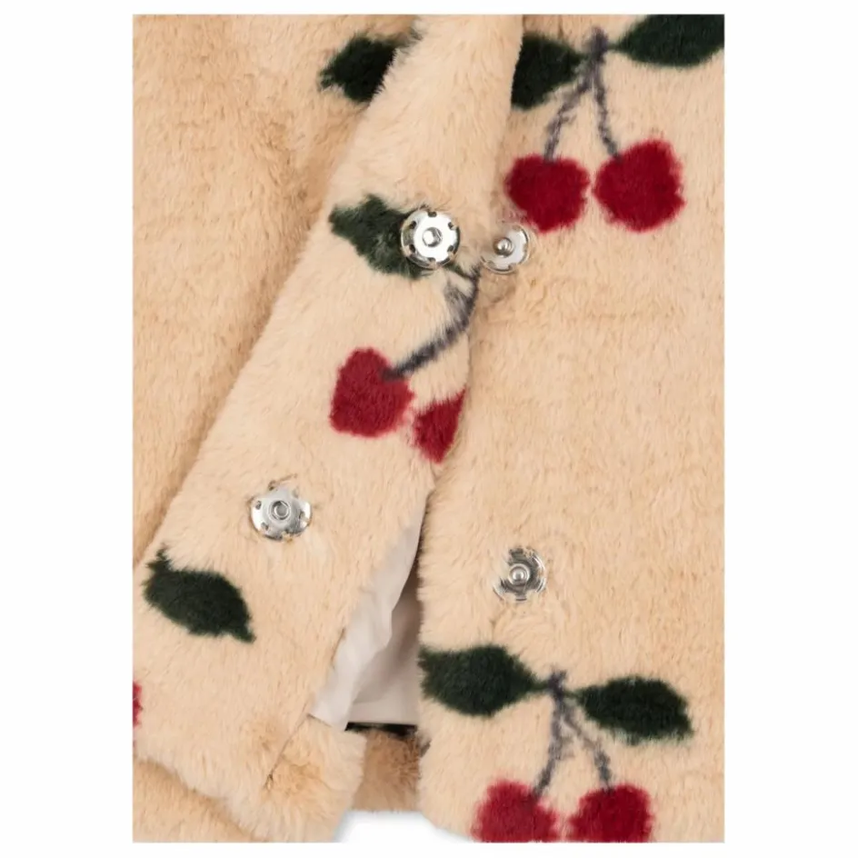 Enfant Konges Sløjd Manteaux, Blousons|Manteaux, Blousons, Pilotes*Manteau Façon Fourrure Fuzzie Cerises |