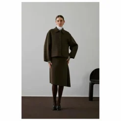 Sale Soeur Manteau Gyoda Laine | Brun kaki