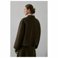 Sale Soeur Manteau Gyoda Laine | Brun kaki