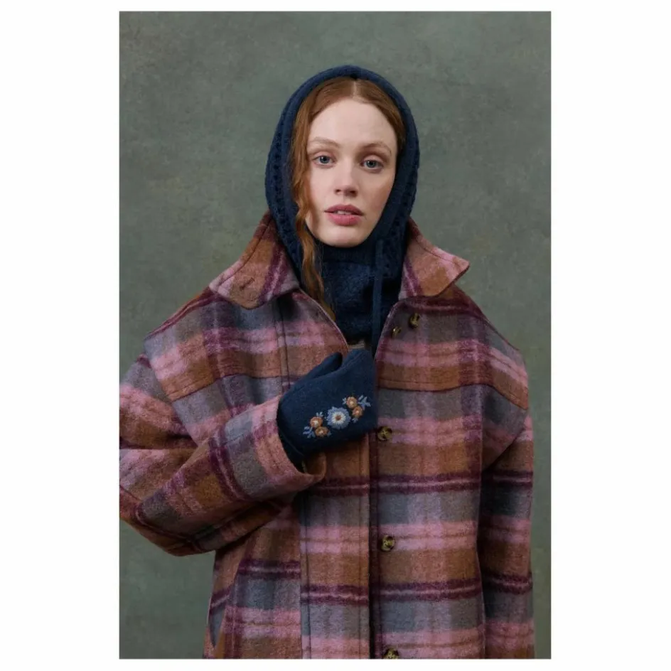 Louise Misha Manteau Kristina Carreaux Laine - Collection Femme ||Femme Manteaux, Parkas