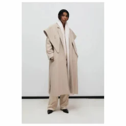 the new society Manteau Kristine Laine Recyclée ||Femme Manteaux, Parkas