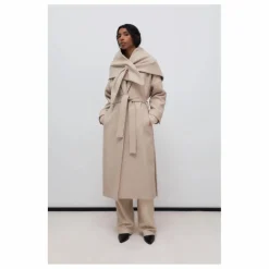 the new society Manteau Kristine Laine Recyclée ||Femme Manteaux, Parkas