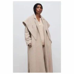 the new society Manteau Kristine Laine Recyclée ||Femme Manteaux, Parkas