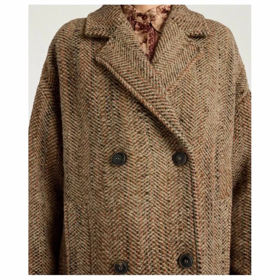 Best Manteau Lancaster Herringbone Laine Vierge | Femme Manteaux, Parkas