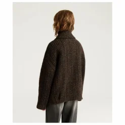 Femme Momoni Manteaux, Parkas*Manteau Lord Herringbone Laine Vierge |