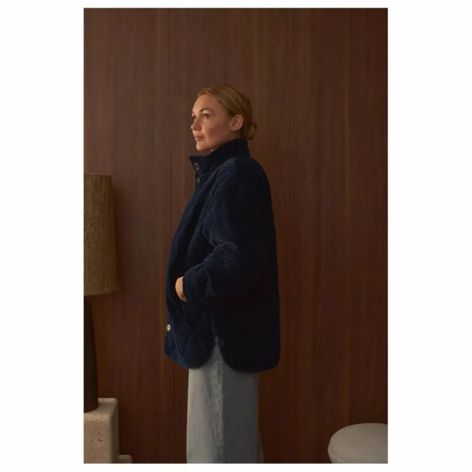 Clearance Manteau Matelassé Louisa Velours - Collection Femme | Femme Manteaux, Parkas