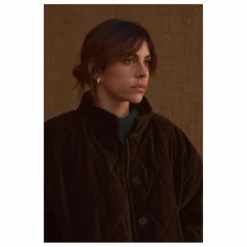 Discount Manteau Matelassée Louisa Velours - Collection Femme | Femme Manteaux, Parkas