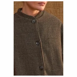 Marlot Paris Manteau Philo Carreaux Laine - Collection Femme ||Femme Manteaux, Parkas