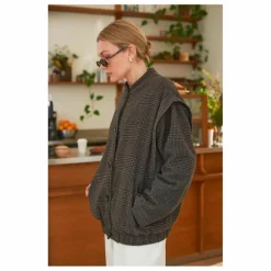 Marlot Paris Manteau Philo Carreaux Laine - Collection Femme ||Femme Manteaux, Parkas