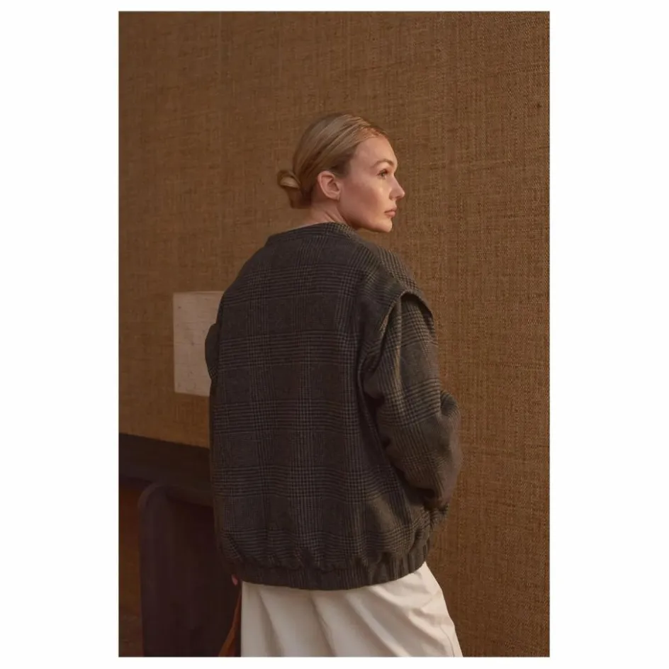 Marlot Paris Manteau Philo Carreaux Laine - Collection Femme ||Femme Manteaux, Parkas