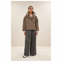 Online By Bar Manteau Rika Laine | Beige foncé