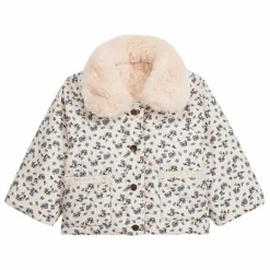 Discount Louise Misha Manteau Réversible Façon Fourrure Jasmina Coton Bio | Crème
