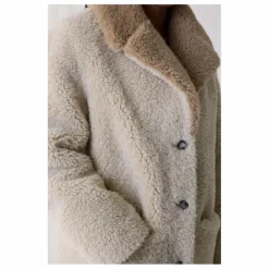 Leon & Harper Manteau Vino Façon Fourrure ||Femme Manteaux, Parkas