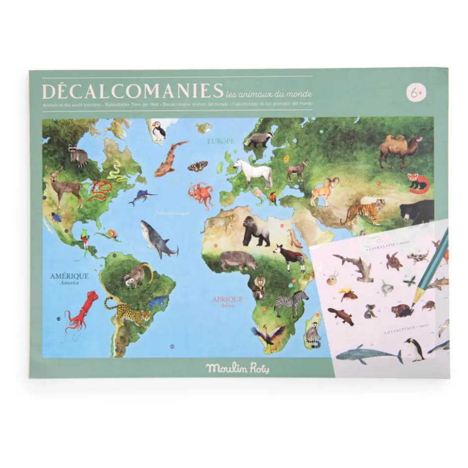 Clearance Mappemonde avec décalcomanies Loisirs Créatifs