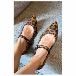 Mary Jane Léopard | Femme Derbies, Mocassins, Ballerines