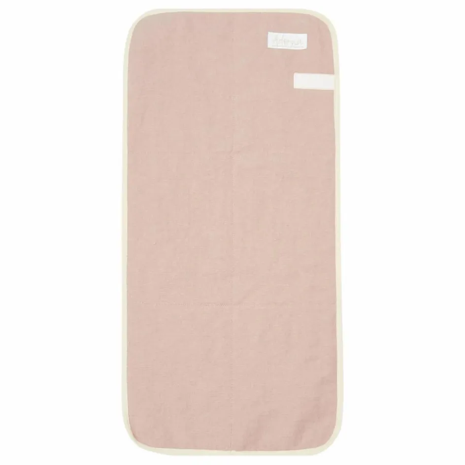 New Adorna Matelas à langer de voyage en lin | Rose poudré
