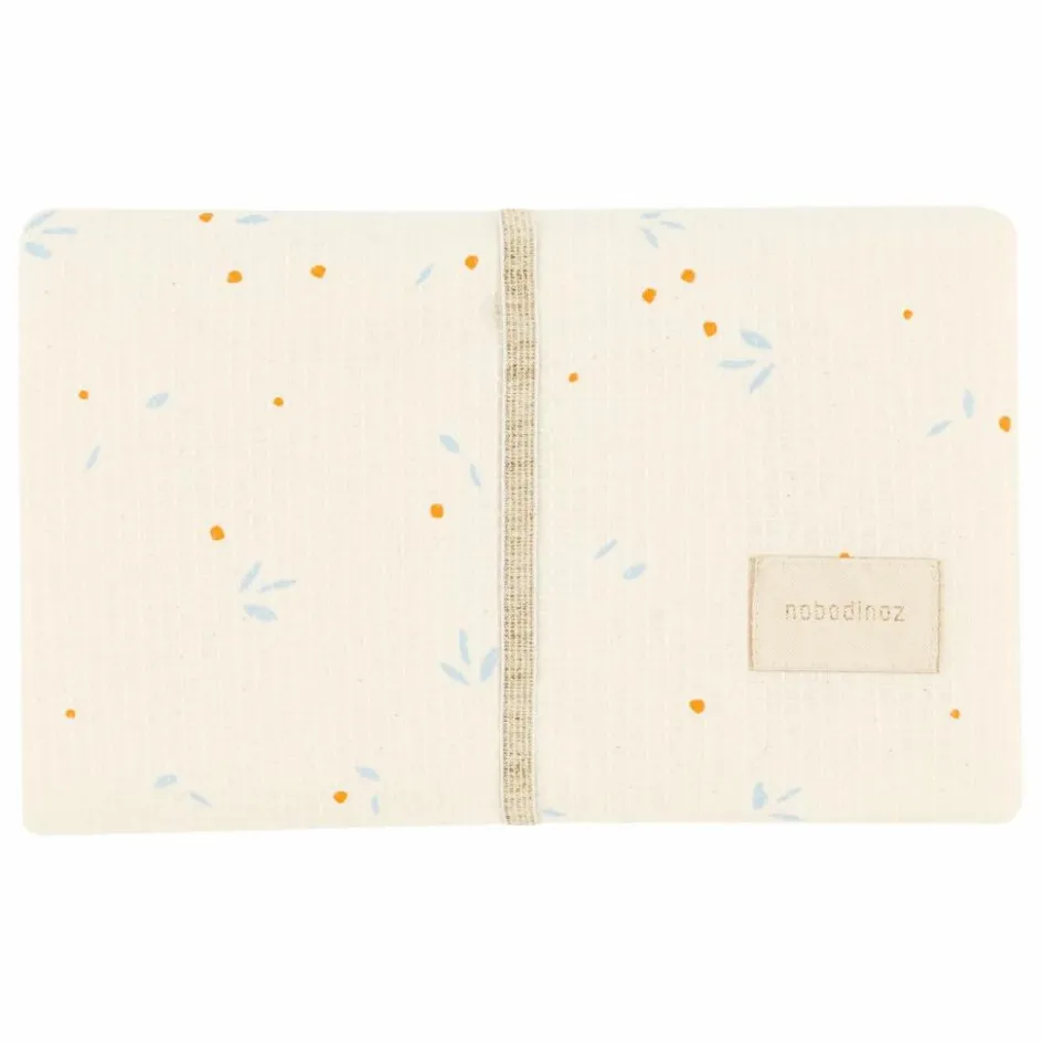 Discount Nobodinoz Matelas à langer de voyage Mozart Opéra Orange Cherries | Beige