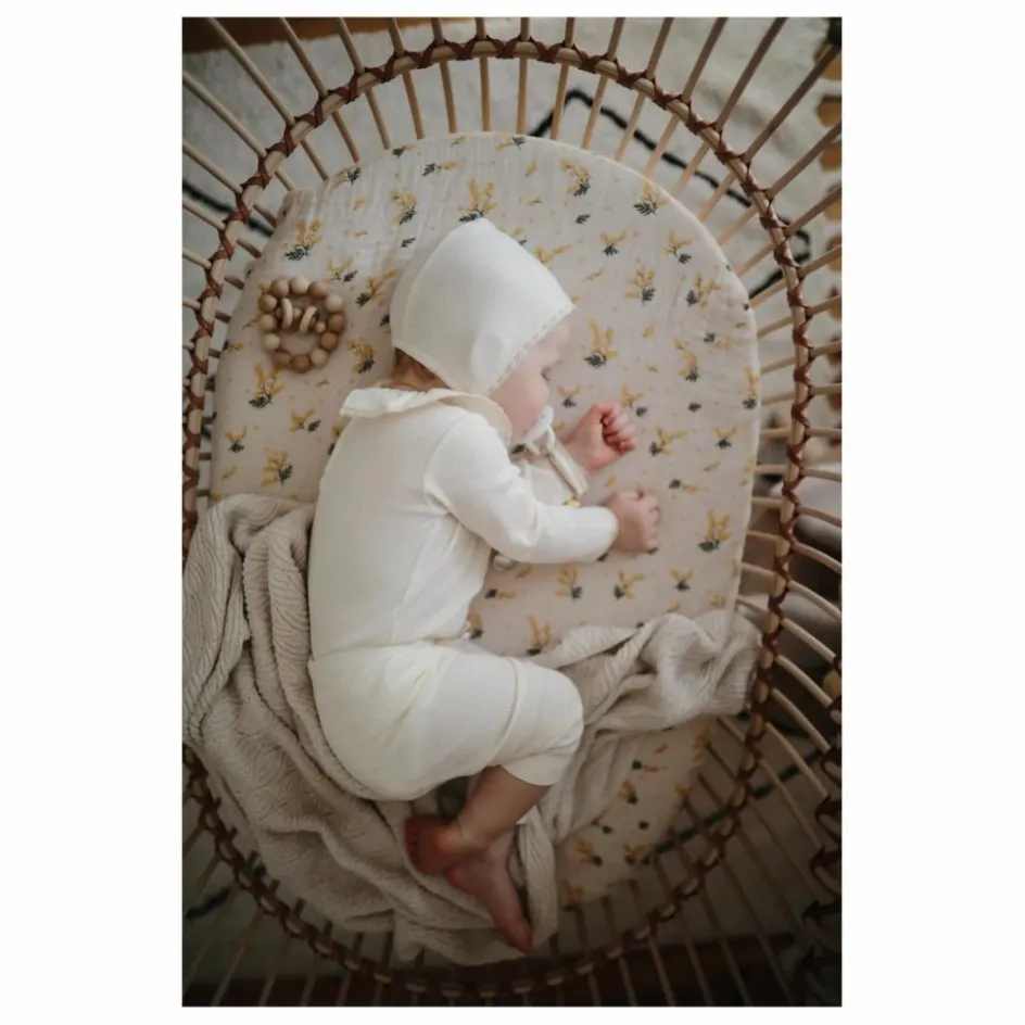 Bermbach Handcrafted Matelas ovale pour berceaux Lola et Emil en coton bio || Matelas|Lits Bébé