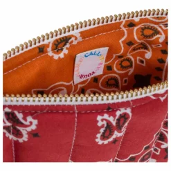 Best Call it by your name Mini Pochette Zippée Matelassée Coeur | Rouge