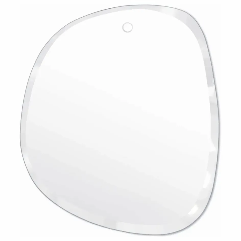 New Miroir extra plat biseauté - forme aléatoire ronde 46x55 cm Miroirs