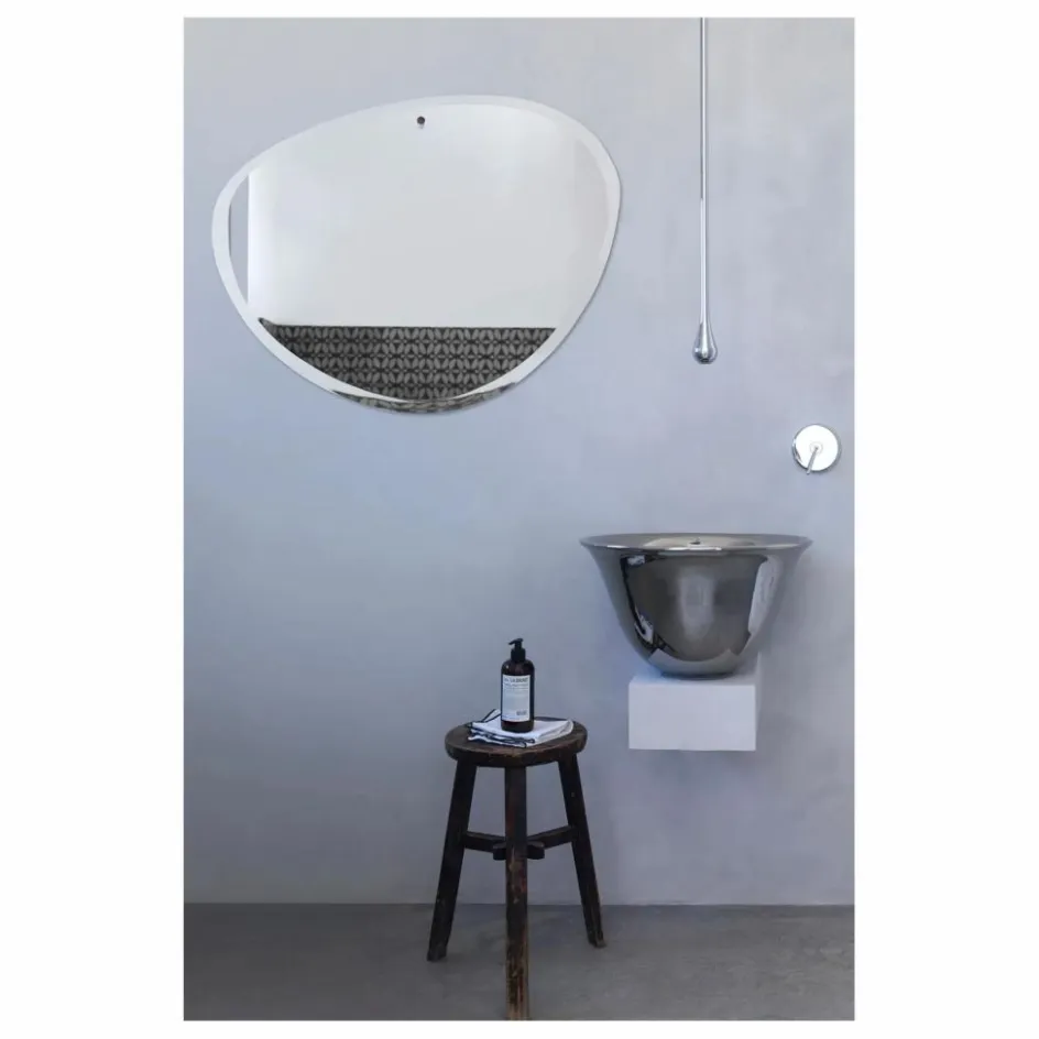Best Miroir extra plat biseauté - forme aléatoire ovale 87x67 cm Miroirs