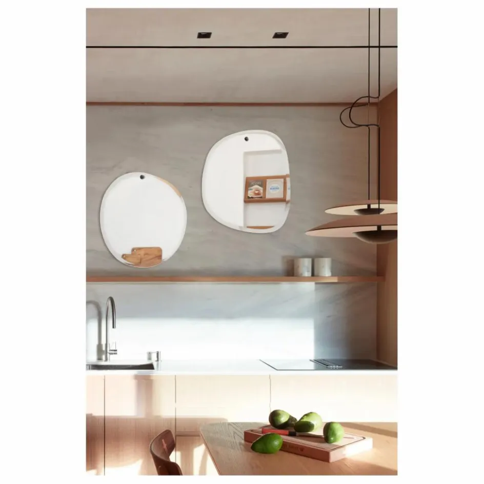 M Nuance Miroirs*Miroir extra plat biseauté - forme aléatoire ronde 47x50 cm