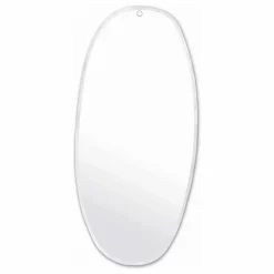 M Nuance Miroir extra plat biseauté - forme aléatoire ovale 45x95 cm Naturel