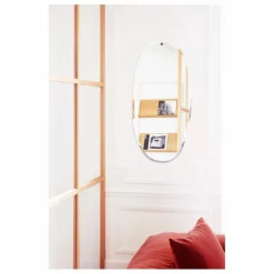 M Nuance Miroir extra plat biseauté - forme aléatoire ovale 45x95 cm Naturel