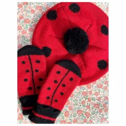 Konges Sløjd Mitaines Coccinelle Laine Mérinos ||Enfant Accessoires De Mode|Accessoires
