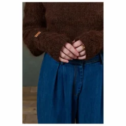 Louise Misha Mitaines Zeliette Kid Mohair - Collection Femme | Marron