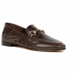 Femme Bobbies Derbies, Mocassins, Ballerines*Mocassins Jill Cuir Embossé Serpent |
