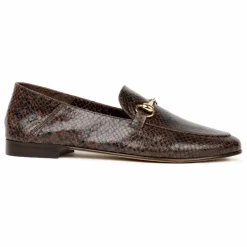 Femme Bobbies Derbies, Mocassins, Ballerines*Mocassins Jill Cuir Embossé Serpent |
