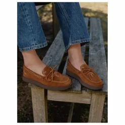 Femme Socque Paris Derbies, Mocassins, Ballerines*Mocassins Totem Daim |