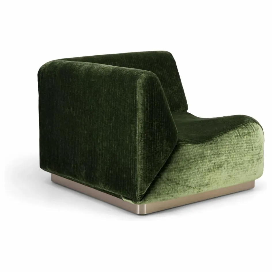 The Socialite Family Canapés, Fauteuils*Module d'angle Rotondo en velours côtelé brillant |