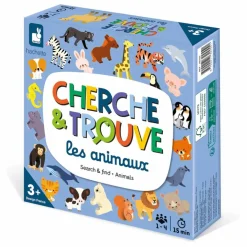 Janod Mon premier cherche et trouve - Animaux| Jeux De Société|Jeux Éducatifs