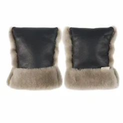 Outlet BINIBAMBA Moufles pour poussette en peau d'agneau | Toast